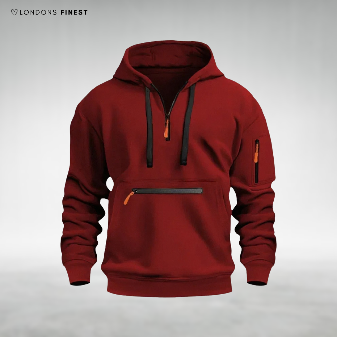 Carl Multi-Pocket Hooded Pullover