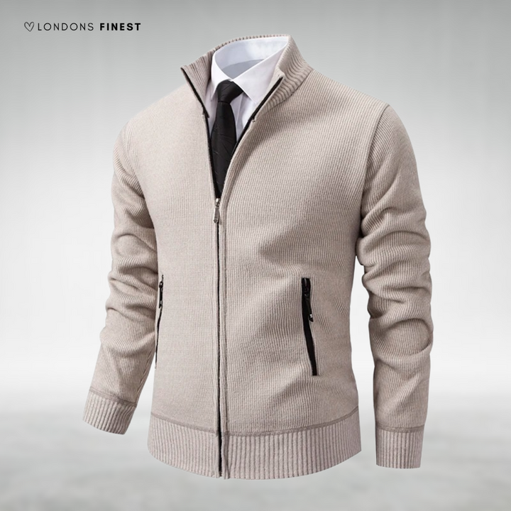 Lemuel™ Elegant Knitted Zip-Up Cardigan