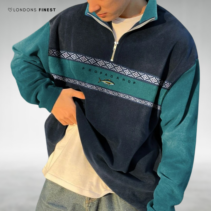 Jesse™ Men's Retro Half-Zip Sweater